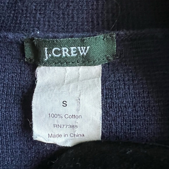 J. Crew Navy Blue Double-breasted Sweater Jacket - Picture 3 of 3